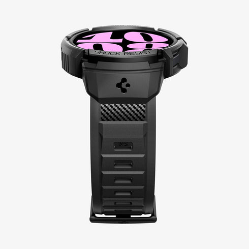 ACS06488 - Galaxy Watch 6 Classic (47mm) Case Rugged Armor Pro in black showing the front